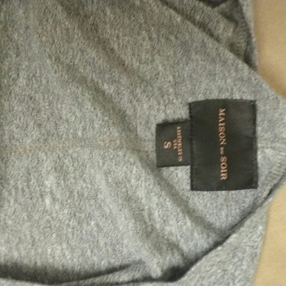 Maison du Soir Anthropologie Sleeveless Tee Gray - Picture 6 of 7